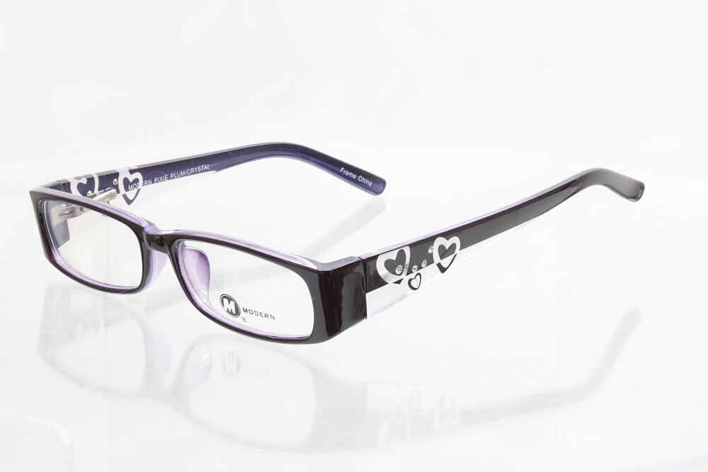 Modern Pixie Plum/Crystal 48-16-130mm Eyeglass FRAMES ONLY - NEW/WITHOUT TAGS
